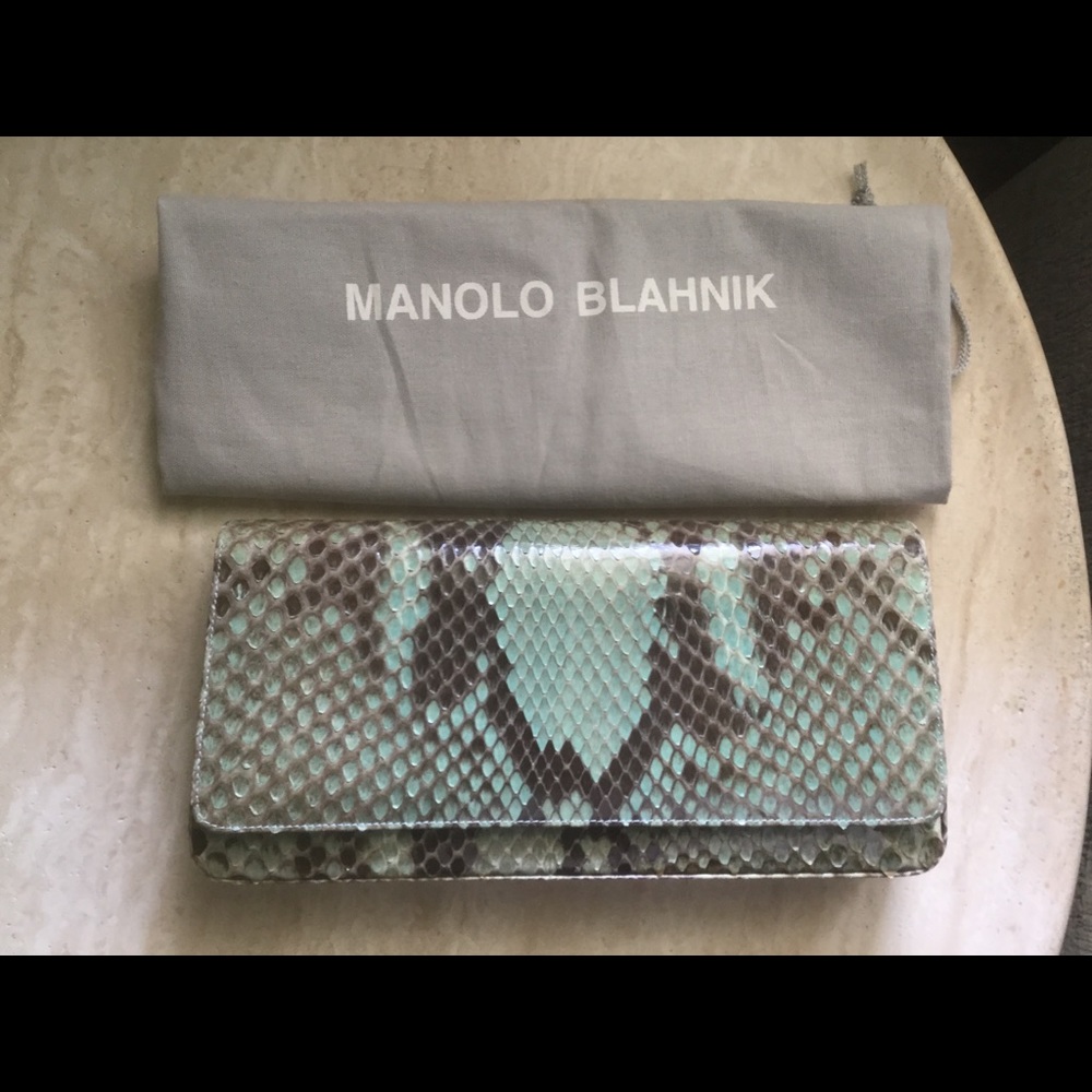 Manolo Blahnik Python clutch! - Picture 3 of 6